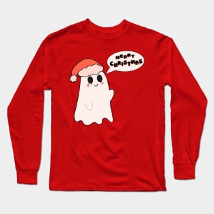 Santa Ghost Long Sleeve T-Shirt